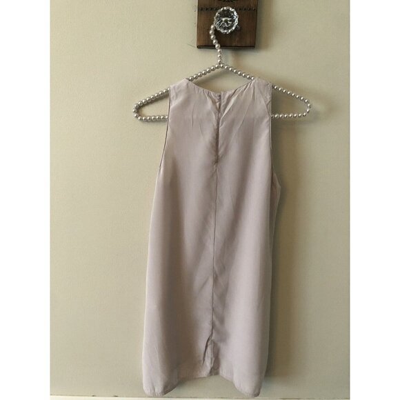 Athleta Womens Size XXS Lillac Silk Side Slit Washable Silk Tunic Top Sleeveless - Picture 3 of 5